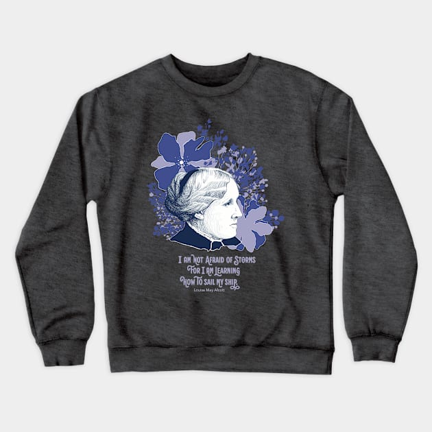 Louisa May Alcott Crewneck Sweatshirt by witchcave